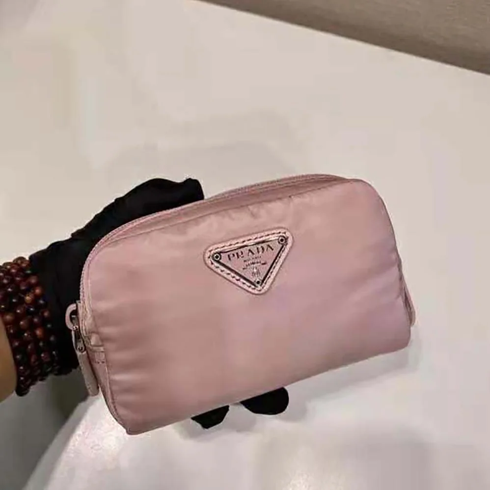 Prada Small Re-Nylon Wallet for Women in Pink Prada Small Re-Nylon Wallet for Women in Pink