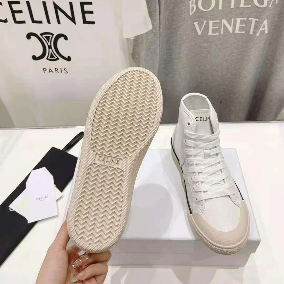 Celine As-02 Mid Low Lace-up Celine Alan Sneakers with Triomphe Patch in Calfskin for Unisex Celine As-02 Mid Low Lace-up Celine Alan Sneakers with Triomphe Patch in Calfskin for Unisex