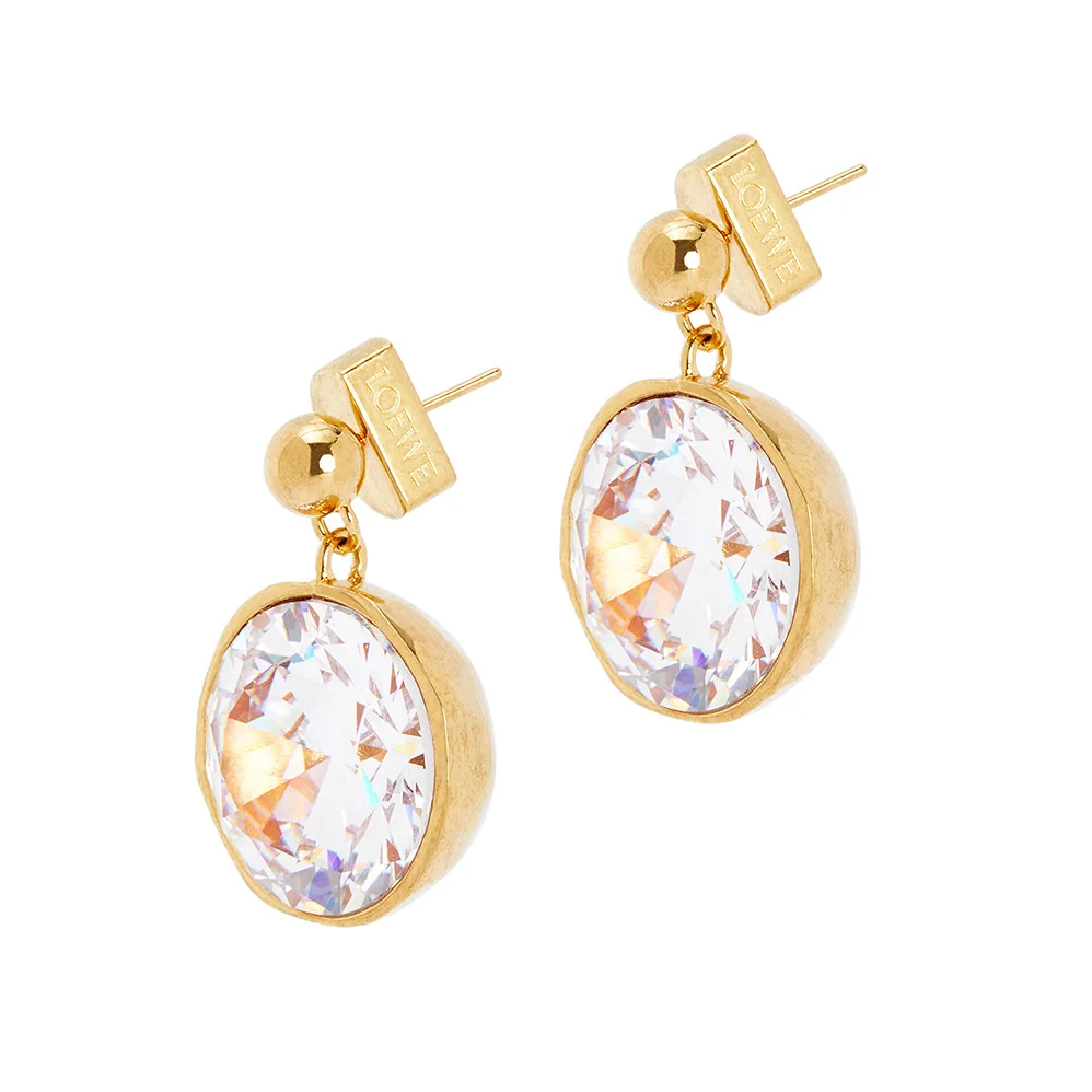 Loewe Sphere Earrings in Crystal and Metal for Women Loewe Sphere Earrings in Crystal and Metal for Women
