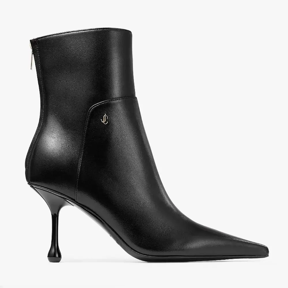 Jimmy Choo Cycas Ankle Boot 80 Black Nappa Leather Ankle Boots for Women