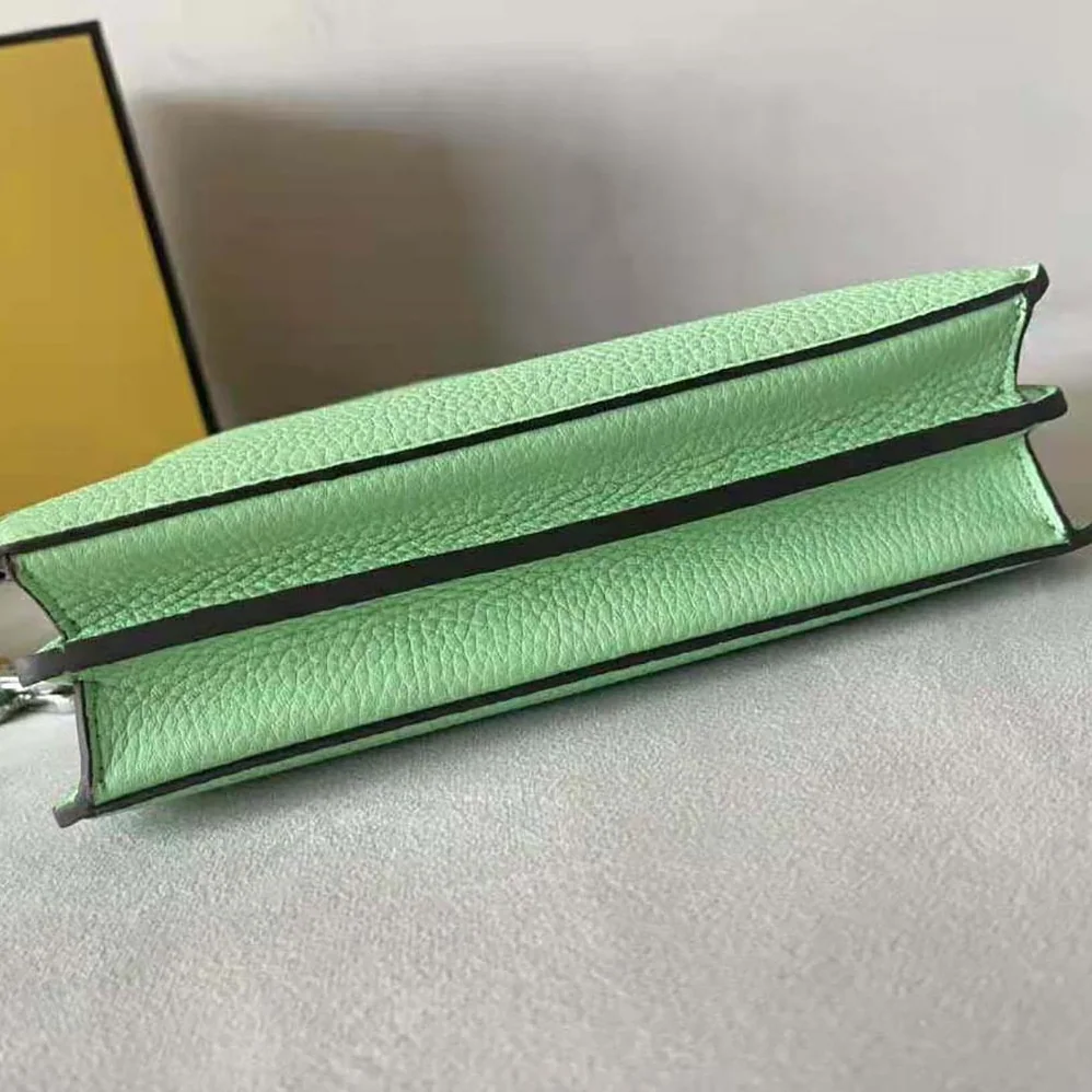 Fendi Peekaboo ISeeU XCross Green Leather Bag for Men