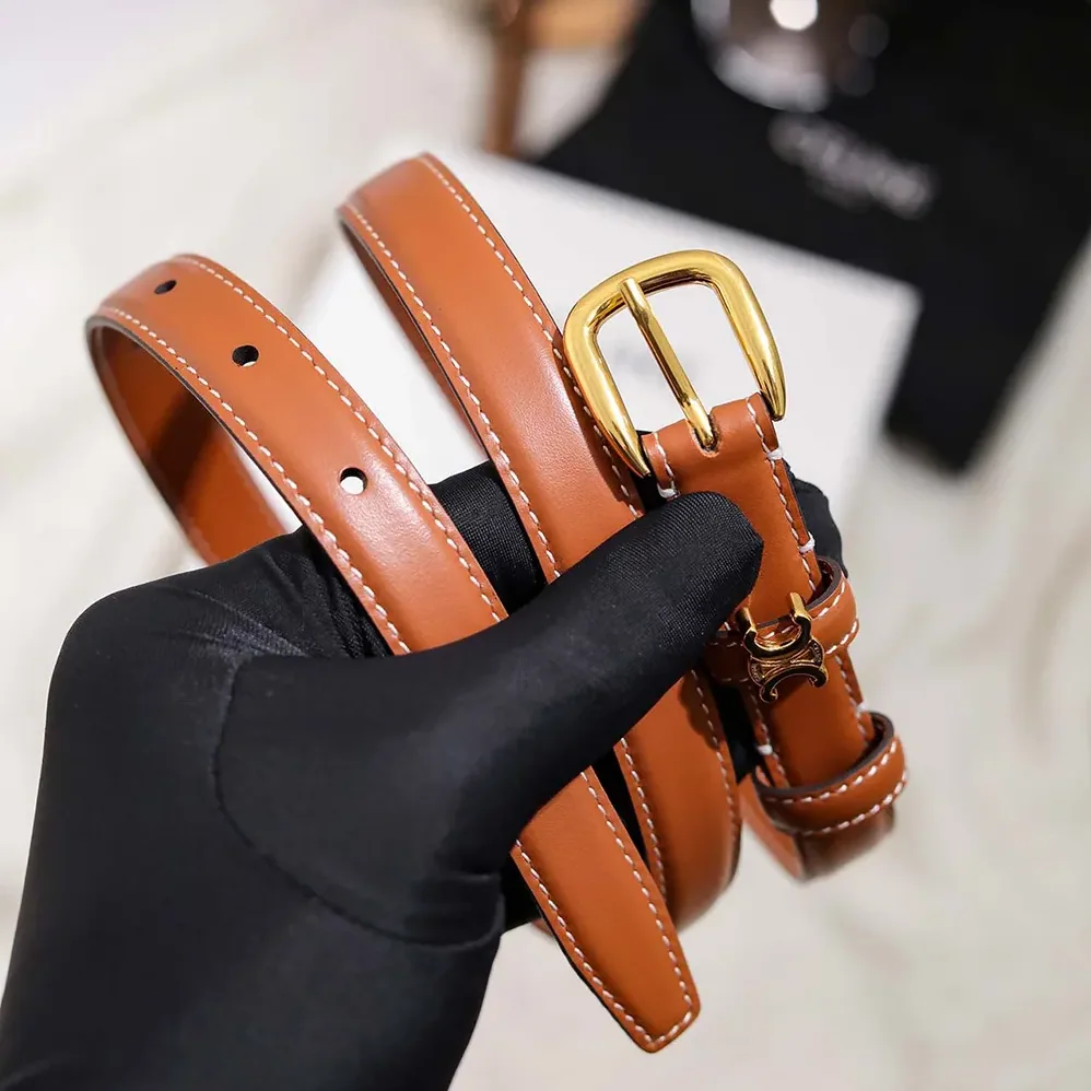 Celine Vivienne Belt 25Mm In Natural Calfskin for Women in Tan Celine Vivienne Belt 25Mm In Natural Calfskin for Women in Tan