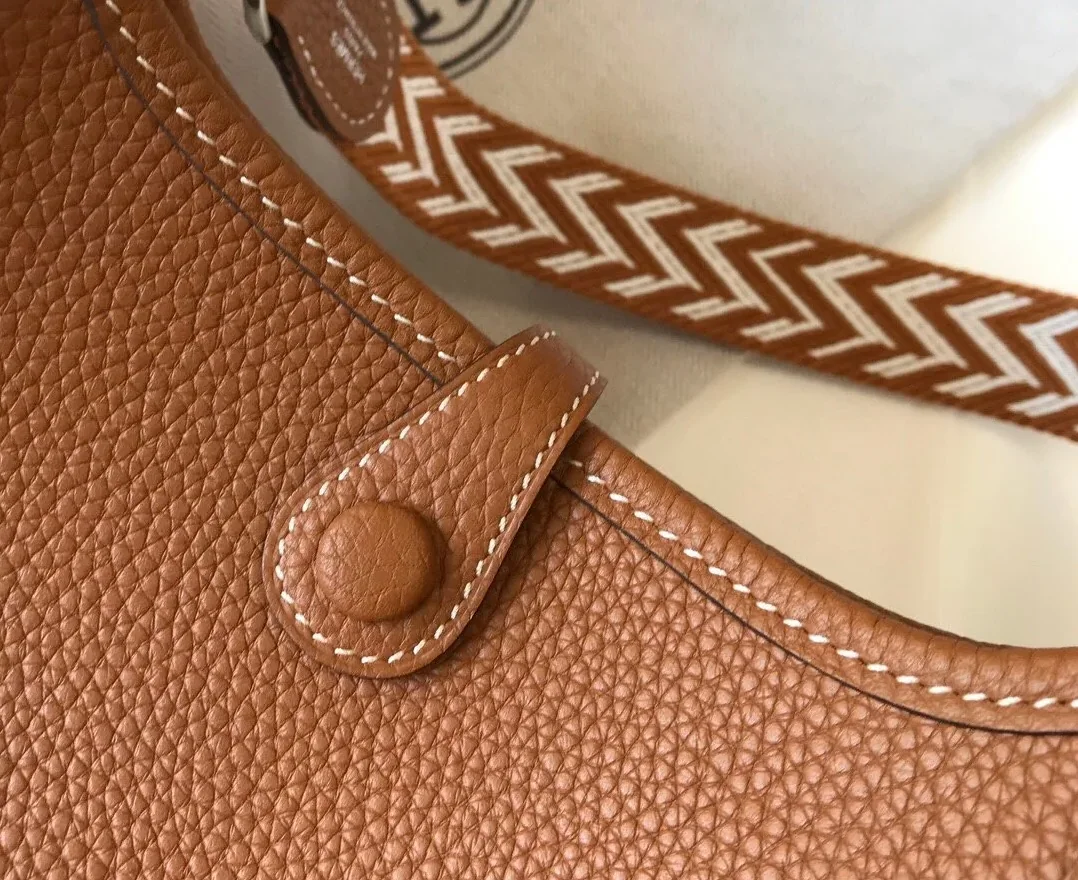 Hermes Evelyne 16 Amazone Shoulder Bag in Brown Palladium Hardware