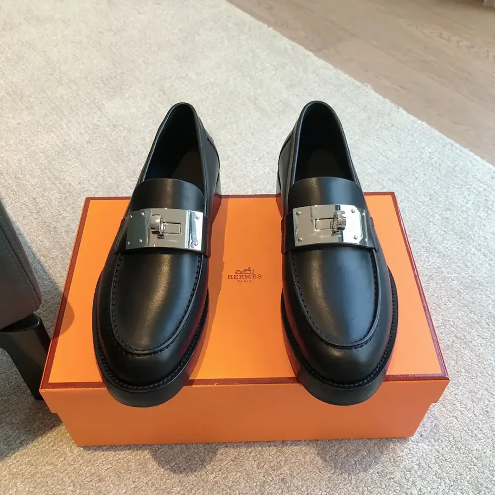 Hermes Hot Loafer-Black H232075Z for Women Hermes Hot Loafer-Black H232075Z for Women