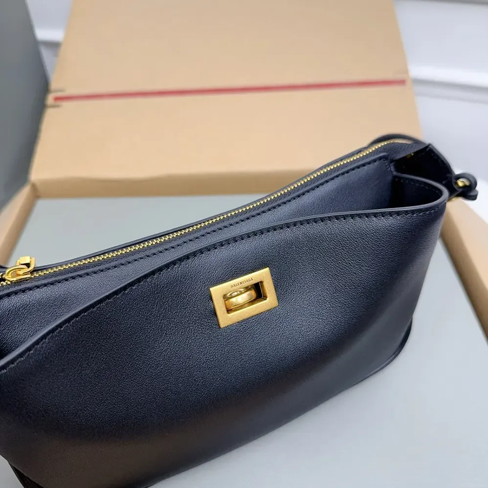 Balenciaga Rodeo Sling Pochette in Black Smooth Calfskin for Women Balenciaga Rodeo Sling Pochette in Black Smooth Calfskin for Women