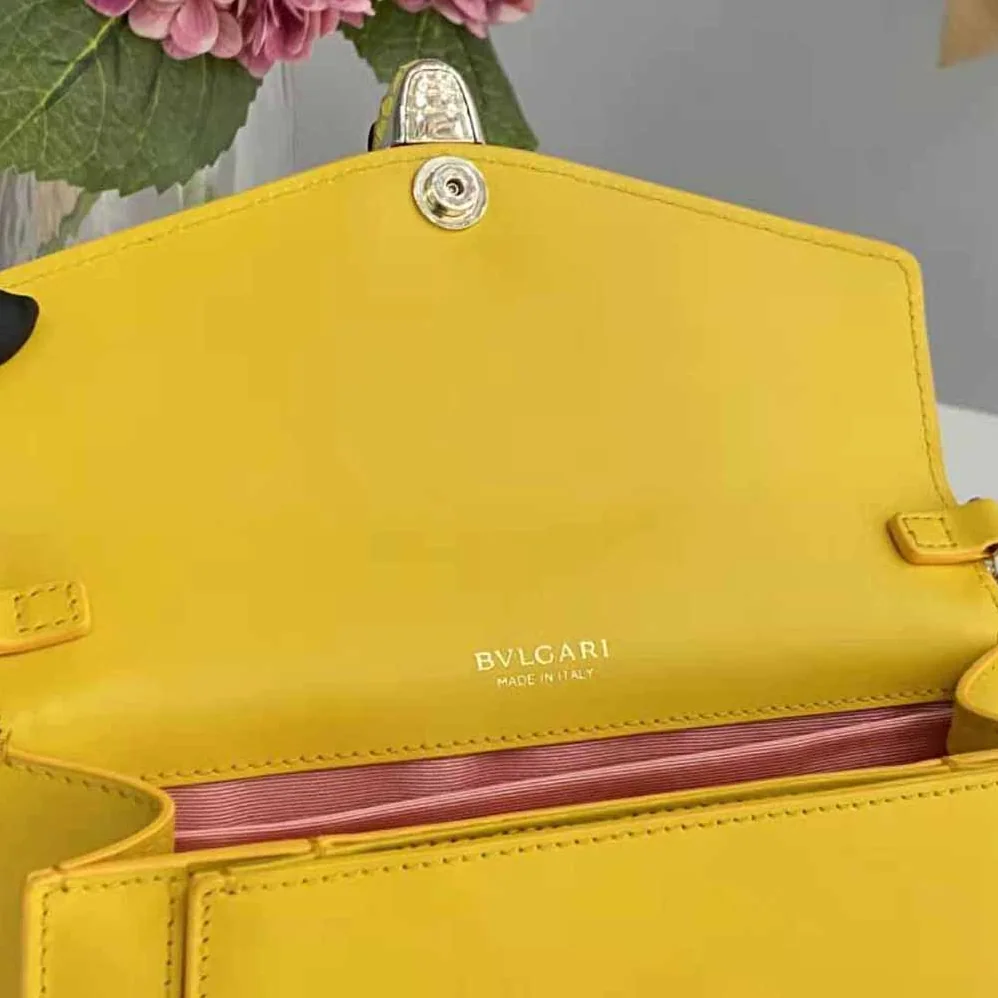 Bvlgari Serpenti Forever East-West Shoulder Bag for Women in Yellow Bvlgari Serpenti Forever East-West Shoulder Bag for Women in Yellow