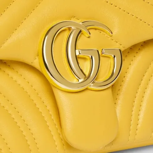 Gucci Marmont Small Shoulder Bag in Yellow Gold Hardware Gucci Marmont Small Shoulder Bag in Yellow Gold Hardware
