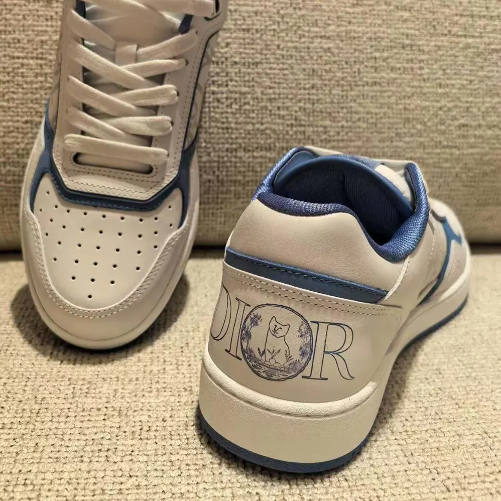 Dior Dior and Hylton Hel B27 Uptown Low-top Sneaker White and Blue for Unisex