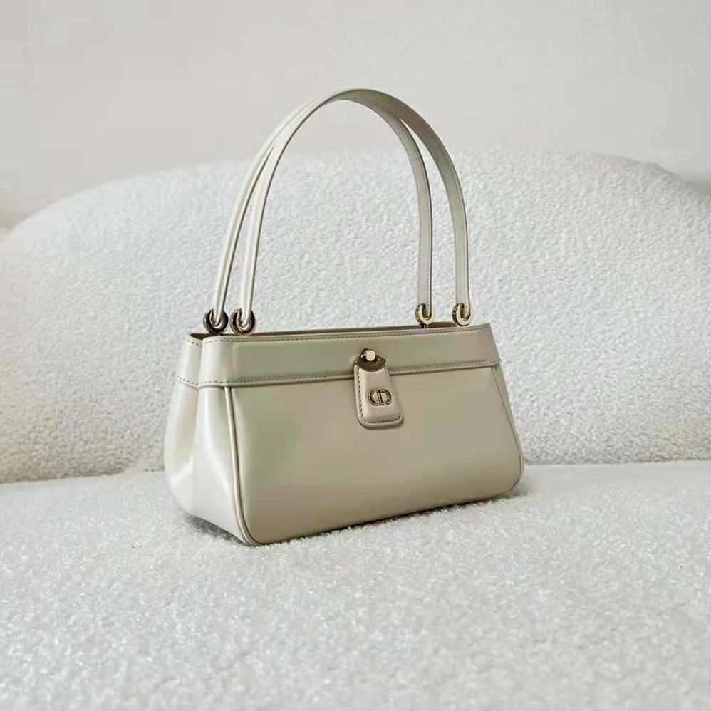 Dior Small Dior Key Bag Dusty Ivory Box Calfskin for Women Dior Small Dior Key Bag Dusty Ivory Box Calfskin for Women