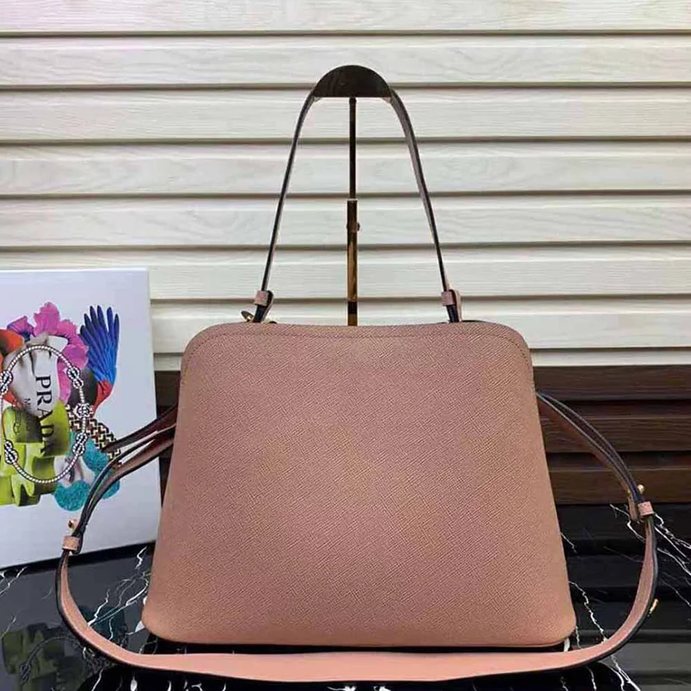 Prada Saffiano Leather Prada Matinee Bag for Women in Pink Prada Saffiano Leather Prada Matinee Bag for Women in Pink