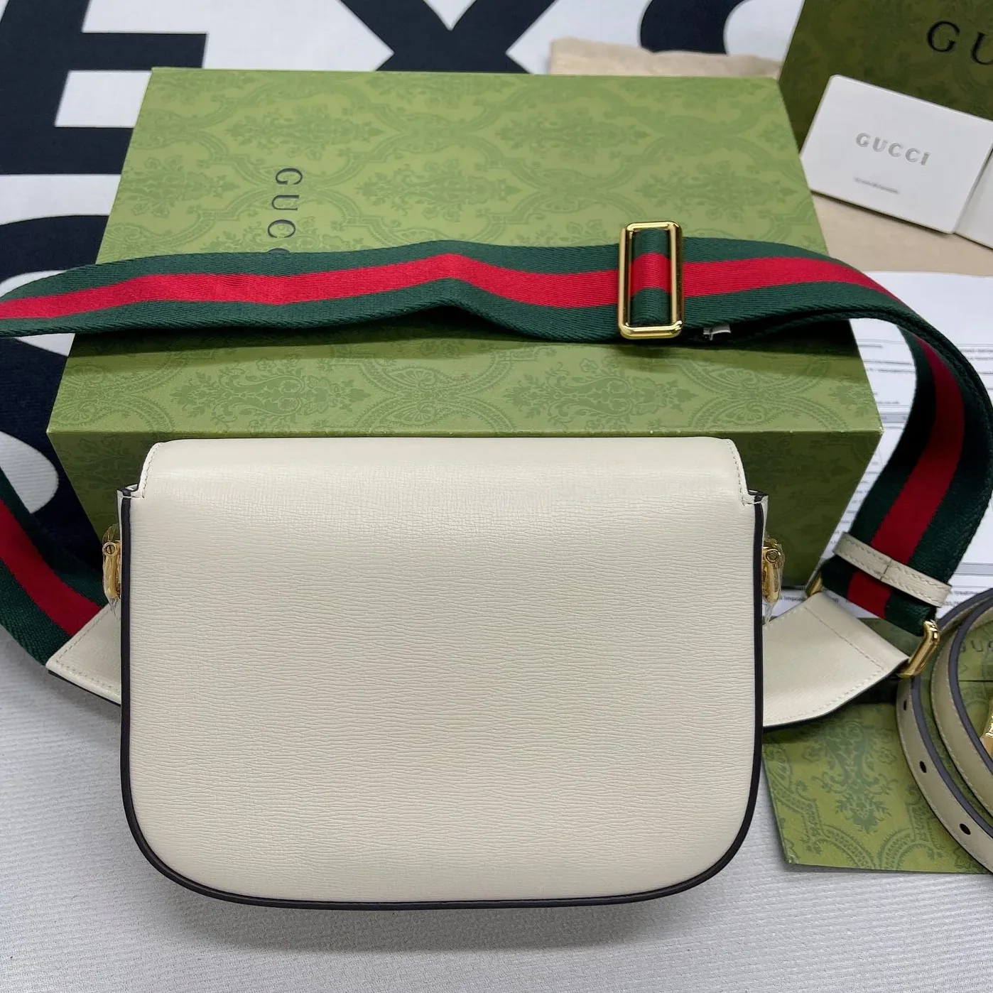 Gucci Horsebit 1955 Mini Bag White Gucci Horsebit 1955 Mini Bag White