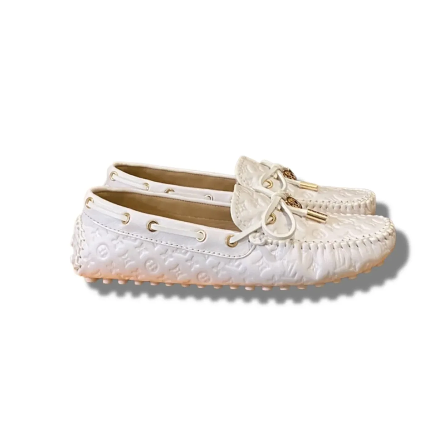 Louis Vuitton Gloria Flat Loafer White