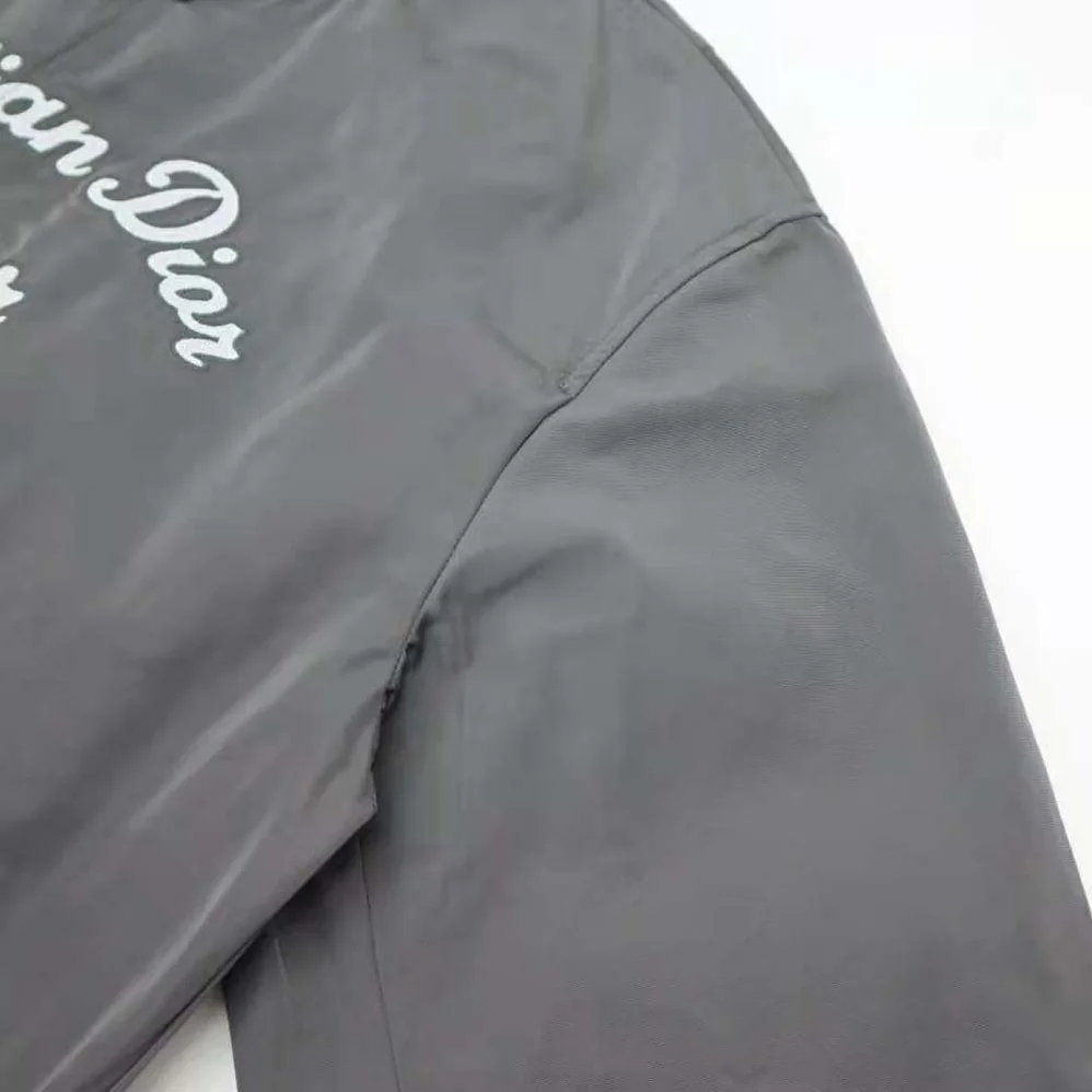 Dior Christian Dior Atelier Teddy Blouson Gray Technical Faille for Men Dior Christian Dior Atelier Teddy Blouson Gray Technical Faille for Men