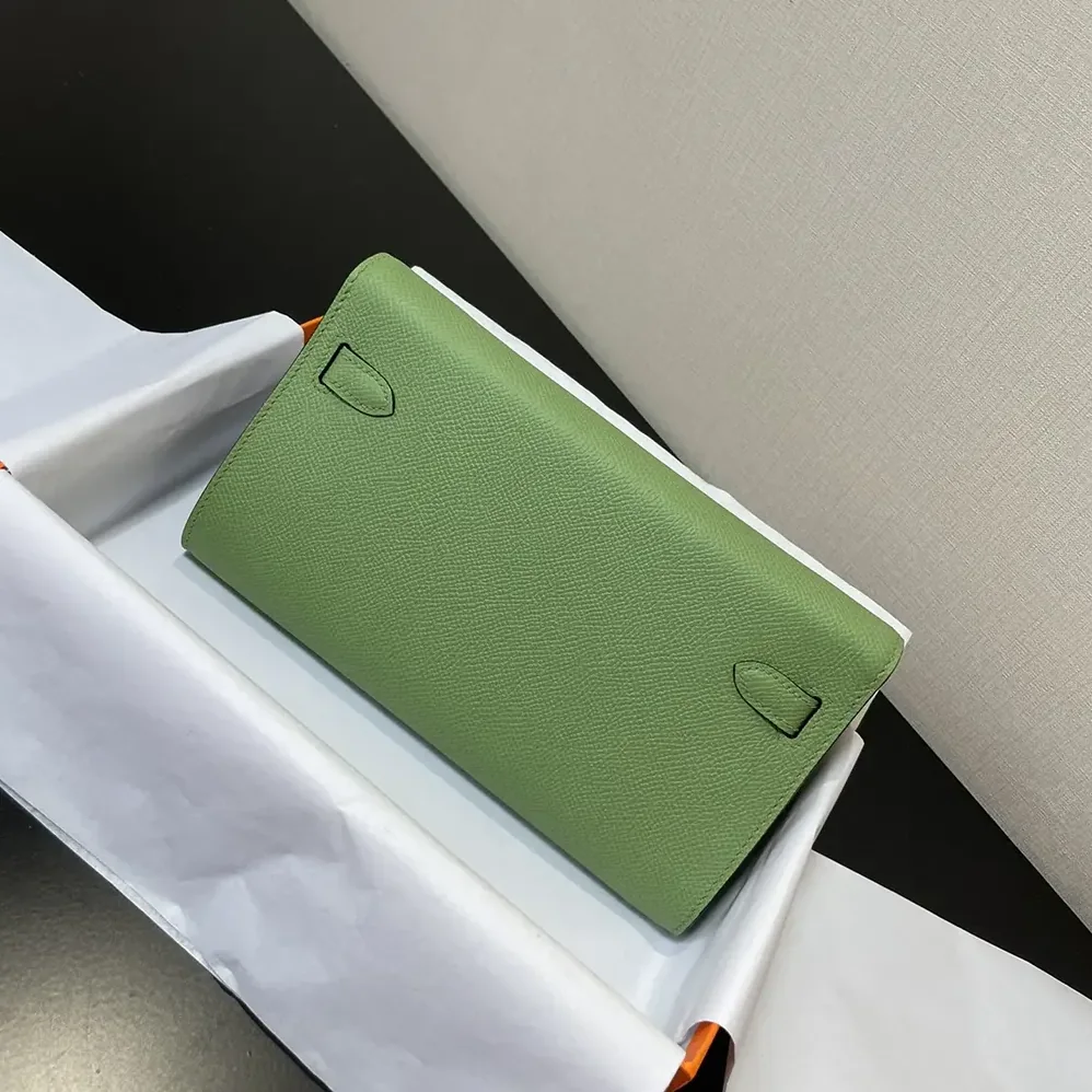 Hermes Kelly To Go in Epsom Leather for Women in Green/Silver Hermes Kelly To Go in Epsom Leather for Women in Green/Silver