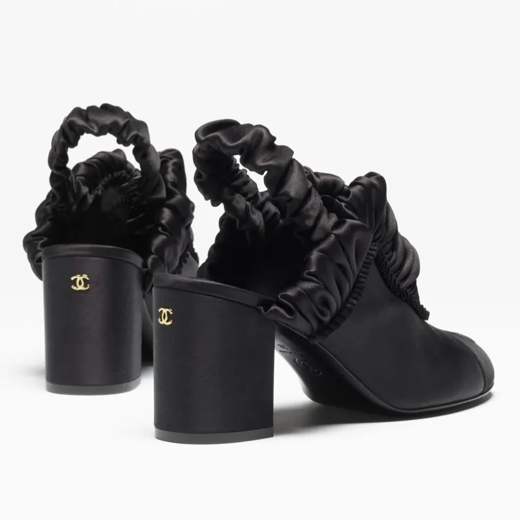 Chanel Slingbacks Black