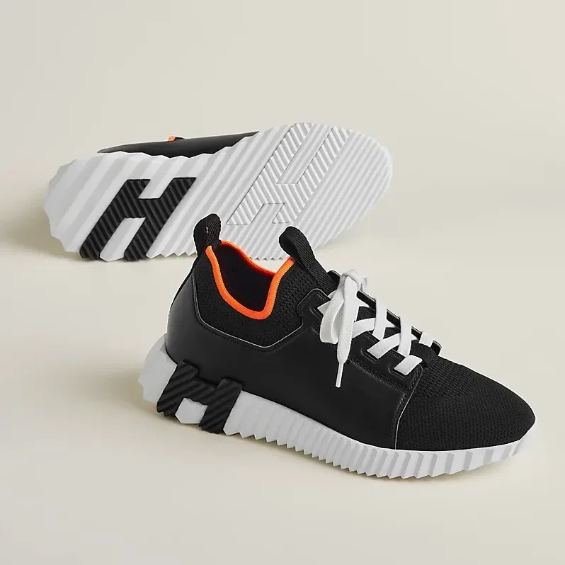 Hermes Depart Slip in On Sneakers Black
