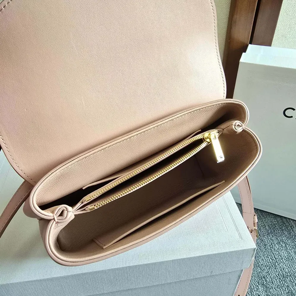 Celine Teen Nino Bag in Smooth Satinated Calfskin for Women in Pink