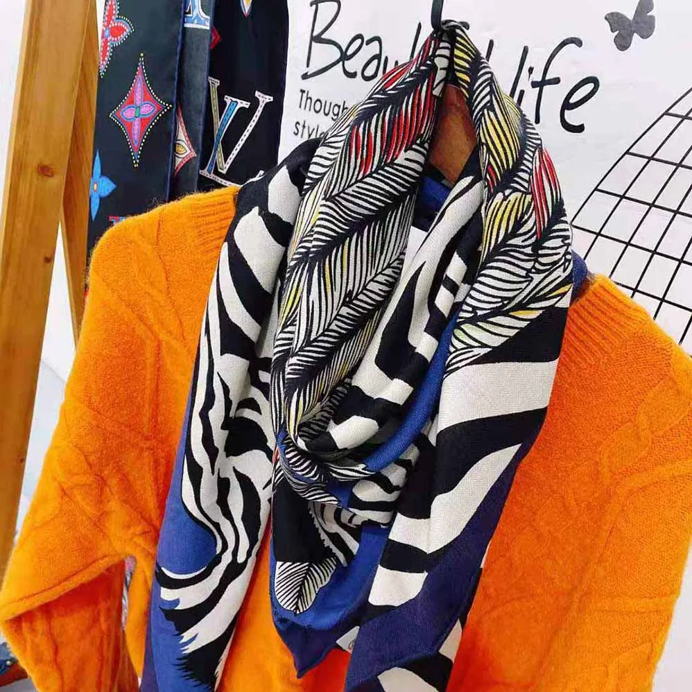Hermes Zebra Pegasus Giant Triangle for Women in Blue