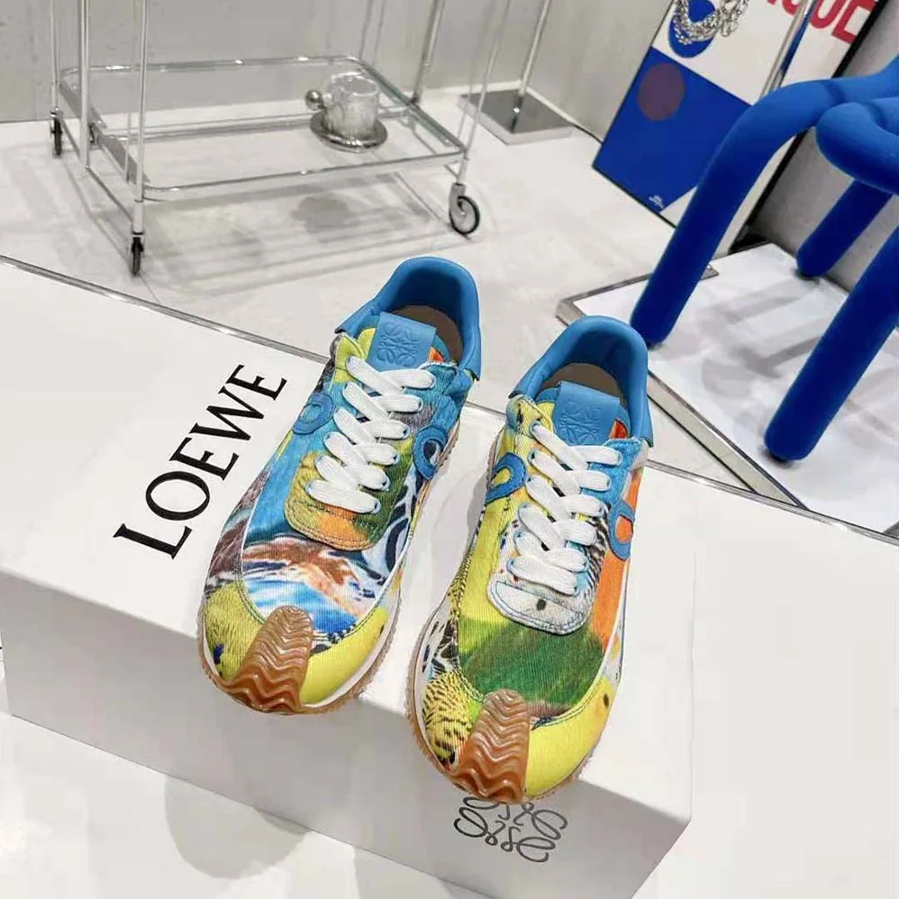 Loewe Flow Runner in Printed Canvas for Men Loewe Flow Runner in Printed Canvas for Men
