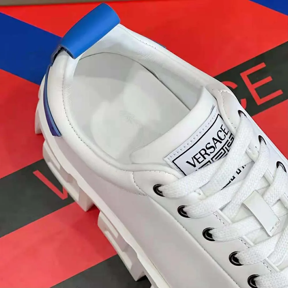 Versace Greca Labyrinth Sneakers for Unisex in Blue Versace Greca Labyrinth Sneakers for Unisex in Blue