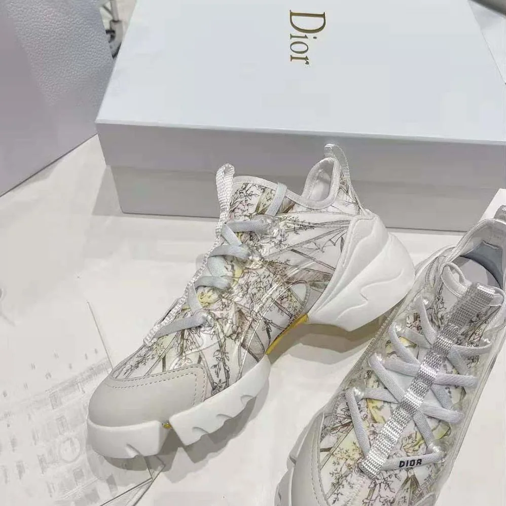 Dior D-Connect Sneaker Multicolor Technical Fabric with Rêve D'Infini Print for Women Dior D-Connect Sneaker Multicolor Technical Fabric with Rêve D'Infini Print for Women