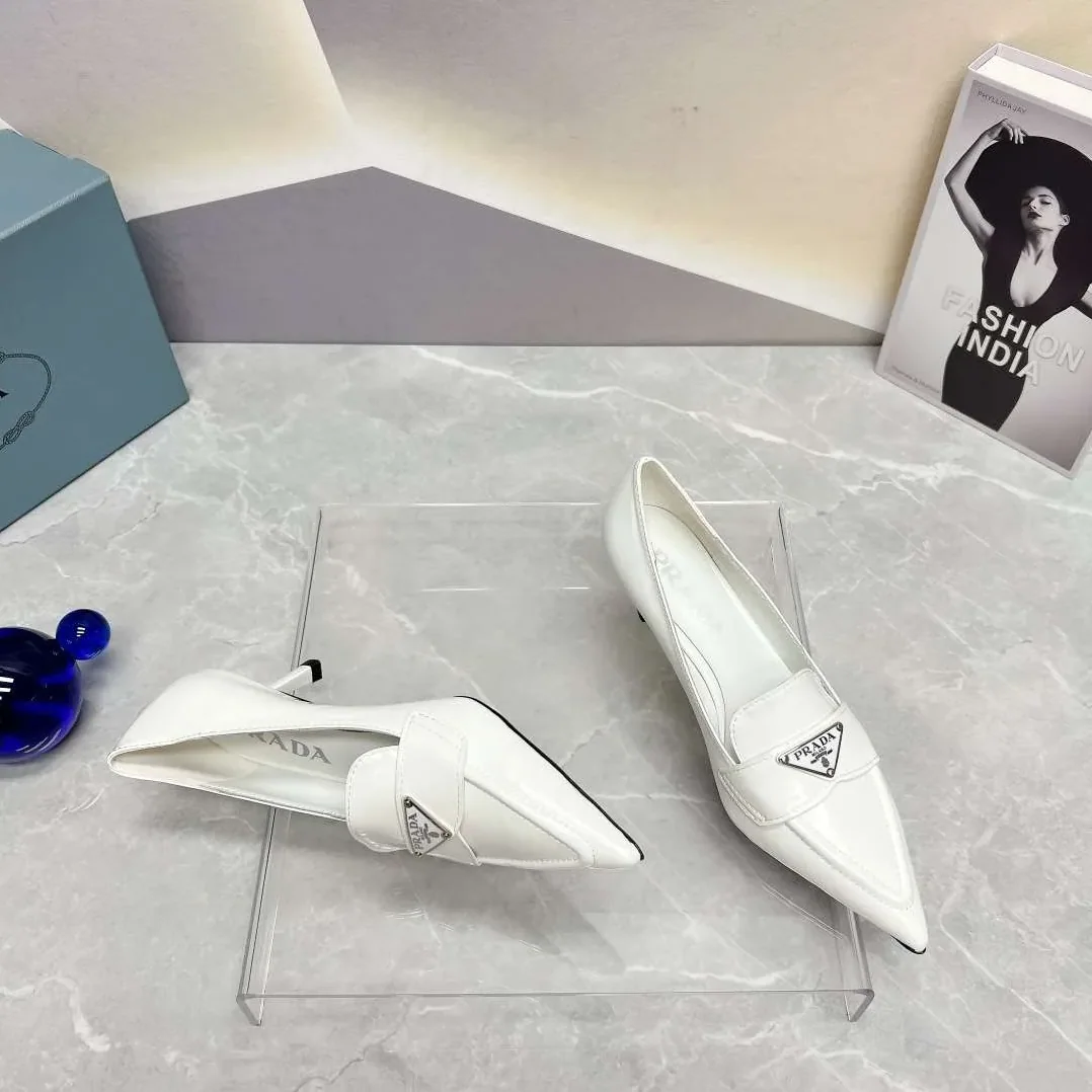 Prada Patent Pumps White Prada Patent Pumps White