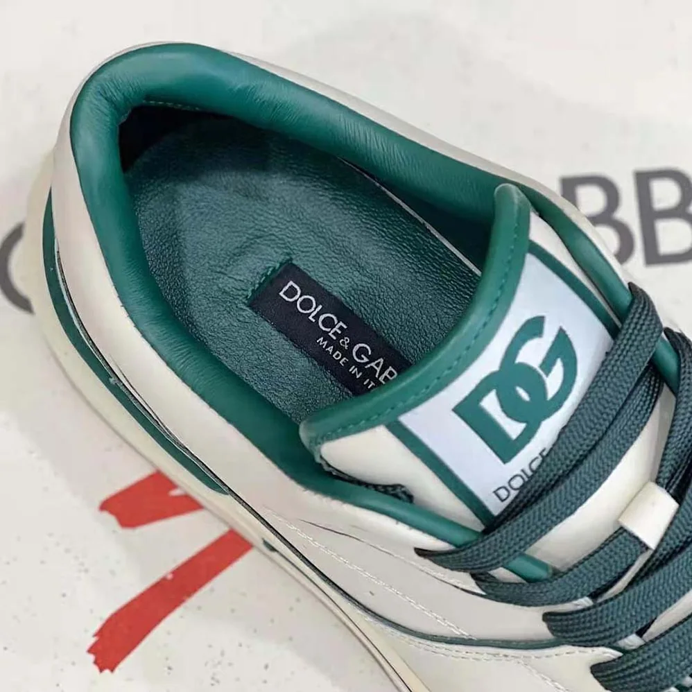 Dolce Gabbana D&G Calfskin Nappa New Roma Sneakers for Unisex in Green