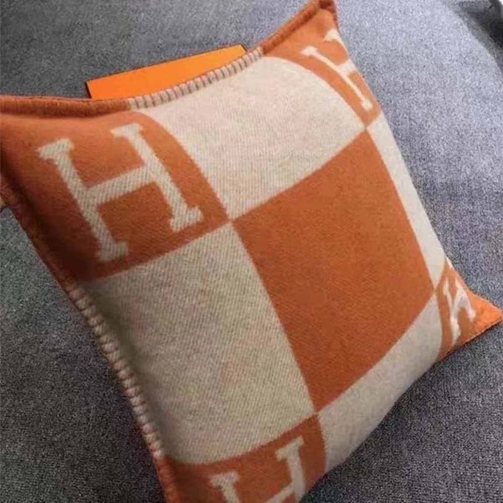 Hermes Avalon Pillow Large Model for Unisex in Orange