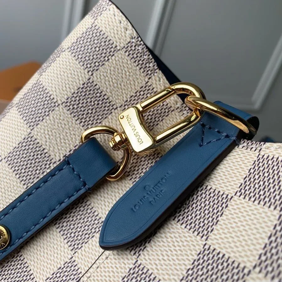 Louis Vuitton NeoNoe MM Bucket Bag Damier Azur Canvas Bleuet Blue Louis Vuitton NeoNoe MM Bucket Bag Damier Azur Canvas Bleuet Blue