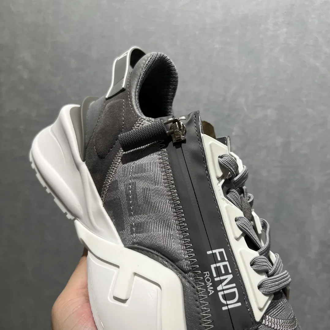 Fendi FD Flow Sneakers Grey 7E1392AD78F1FHF