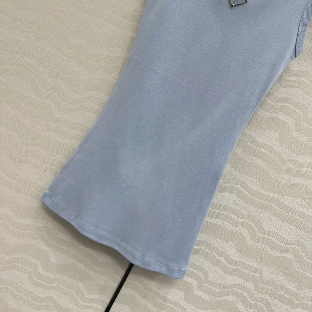 Prada Ribbed Knit Top for Men in Blue