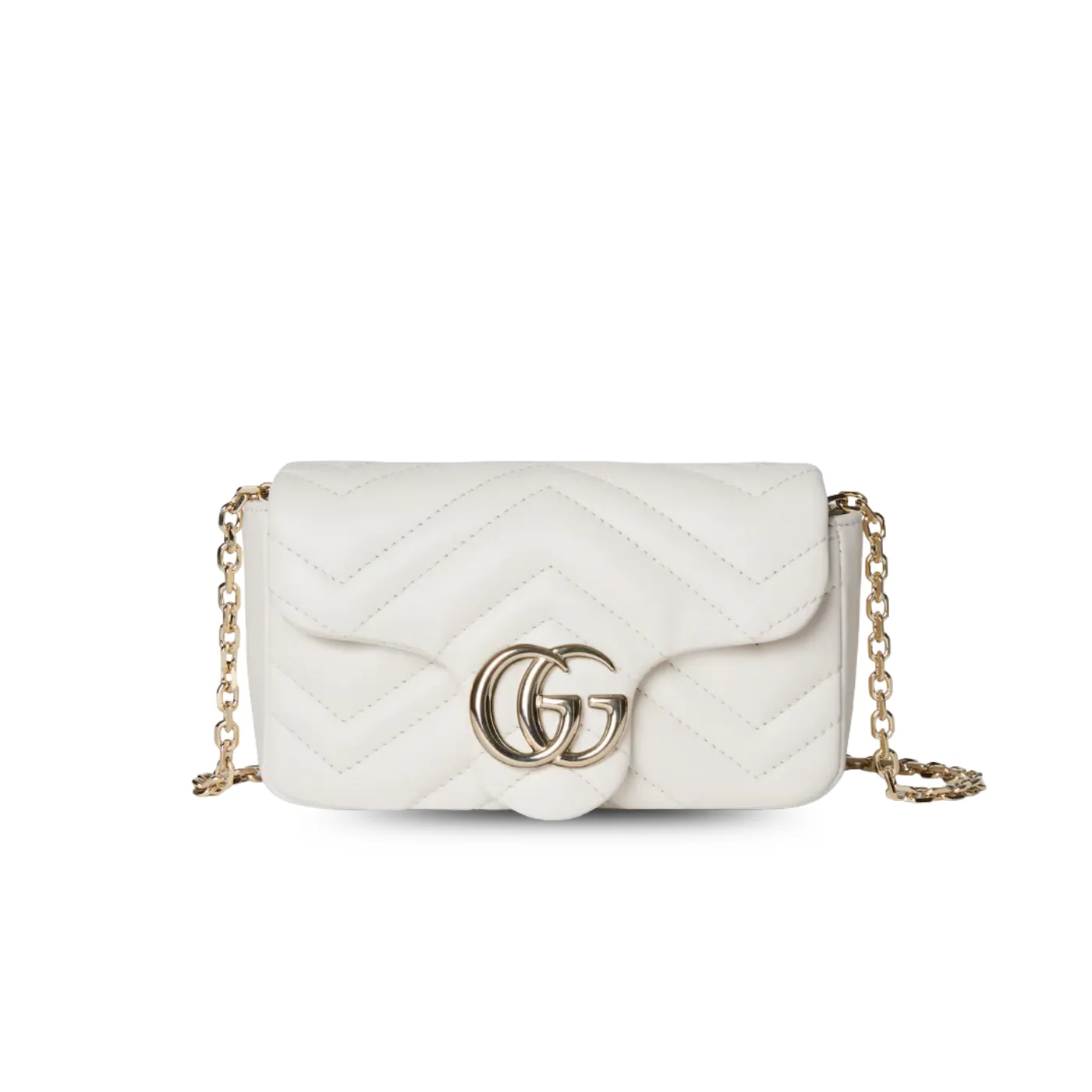 Gucci Marmont Mini Shoulder Bag in White Gold Hardware Gucci Marmont Mini Shoulder Bag in White Gold Hardware