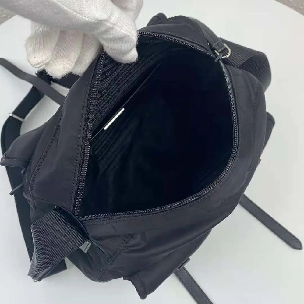 Prada Nylon Shoulder Bag for Women in Black
