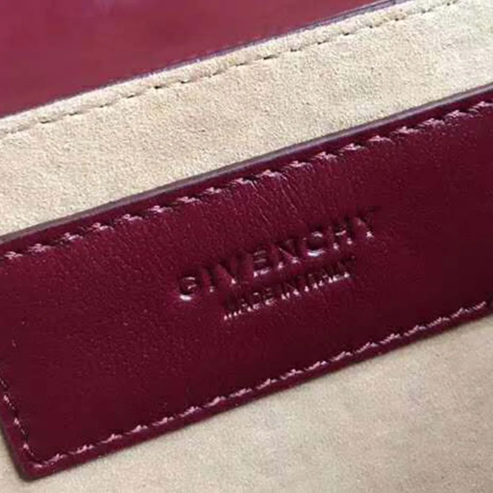 Givenchy Small GV3 Bag in Diamond Quilted Leather for Women in Maroon