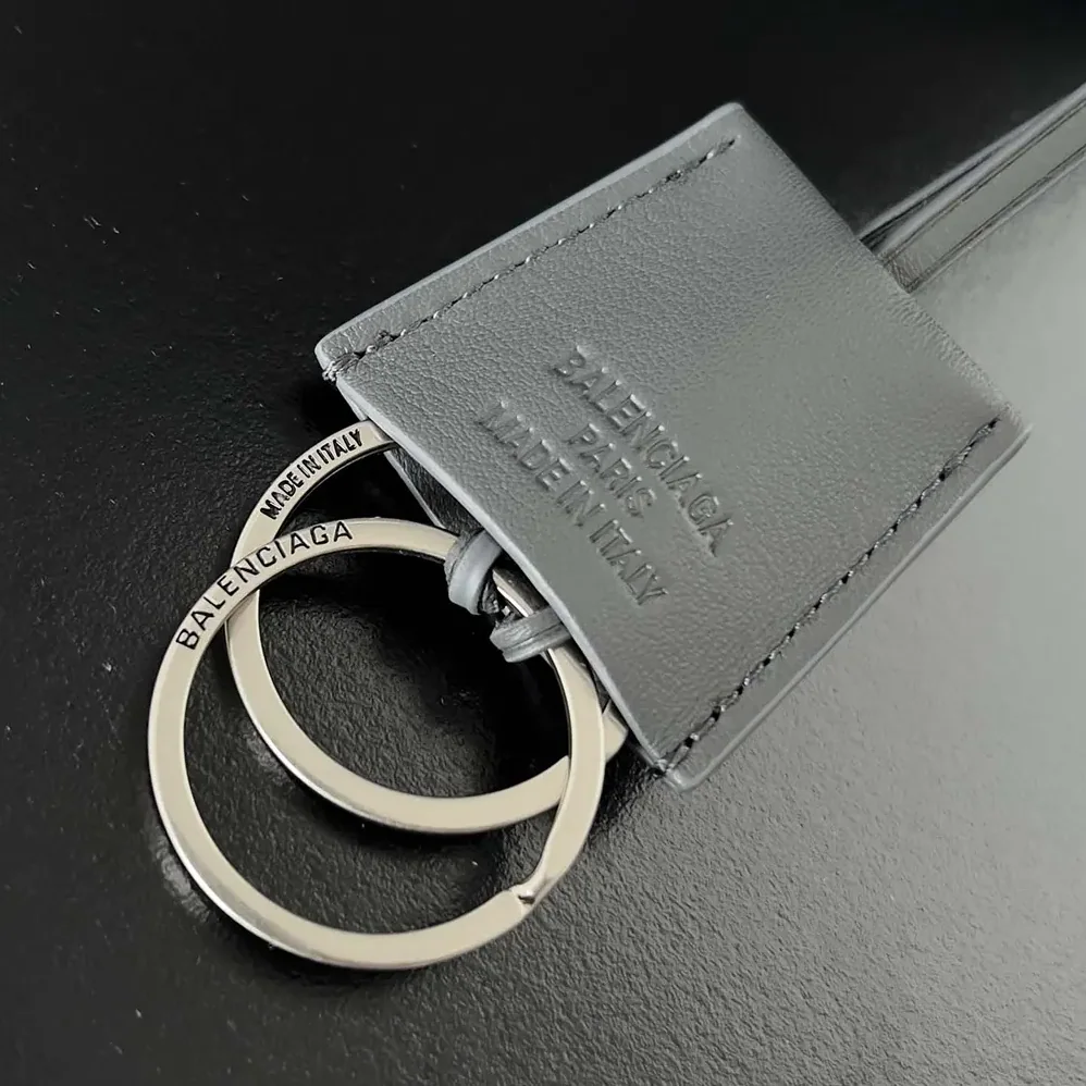 Balenciaga Rodeo Medium Handbag in Grey Smooth Calfskin for Women in Silver