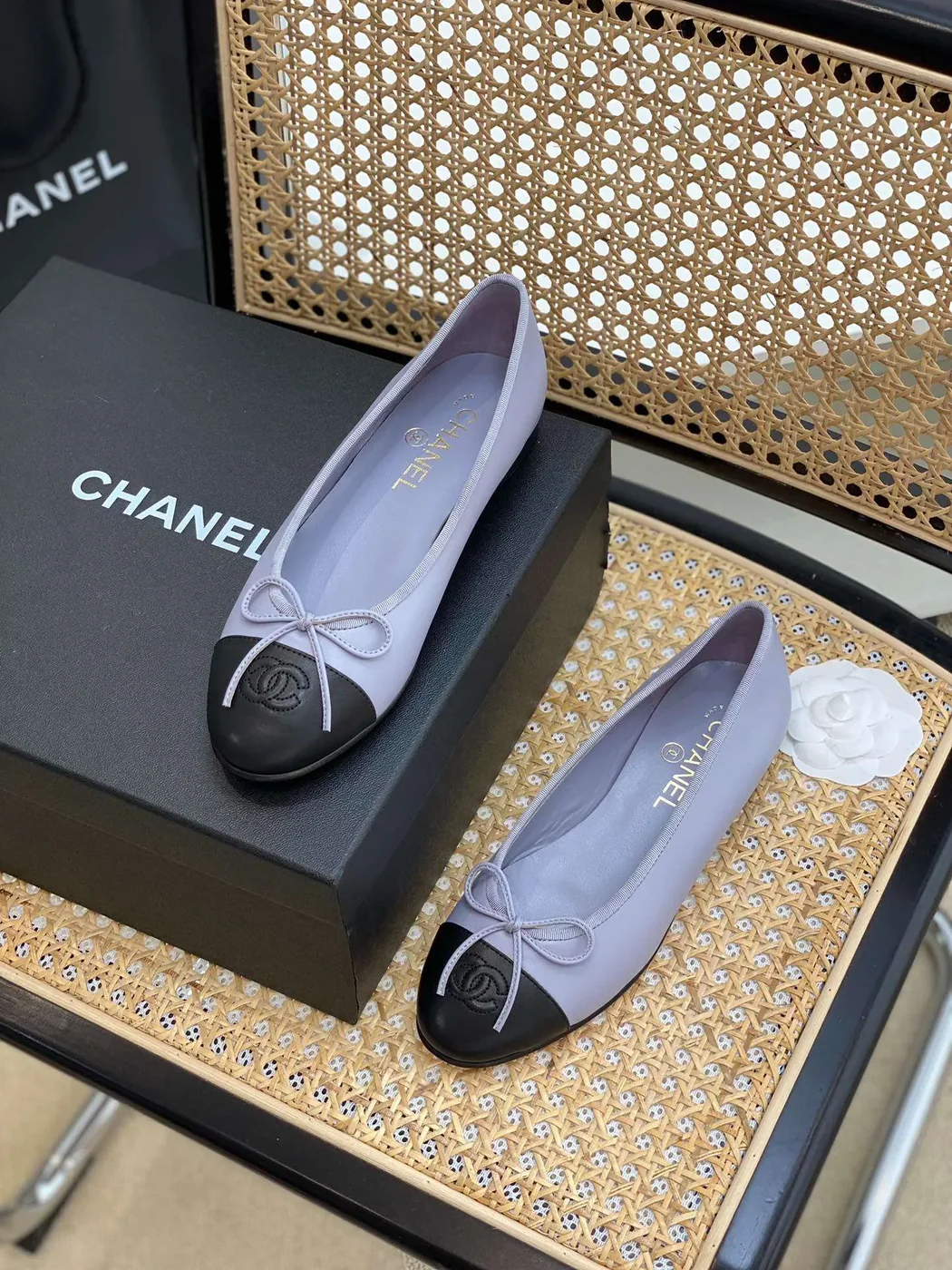 Chanel Ballet Flats Light Purple