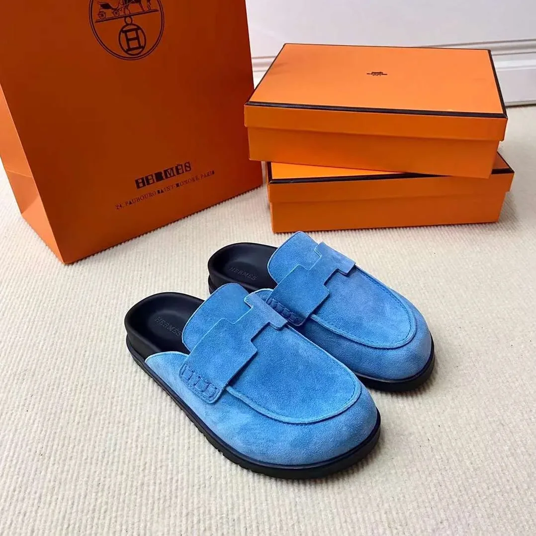 Hermes Go Mule Blue Hermes Go Mule Blue
