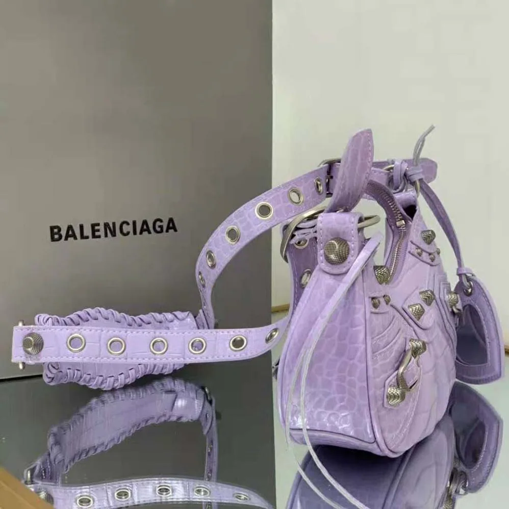 Balenciaga Le Cagole XS Shoulder Bag in Purple for Women