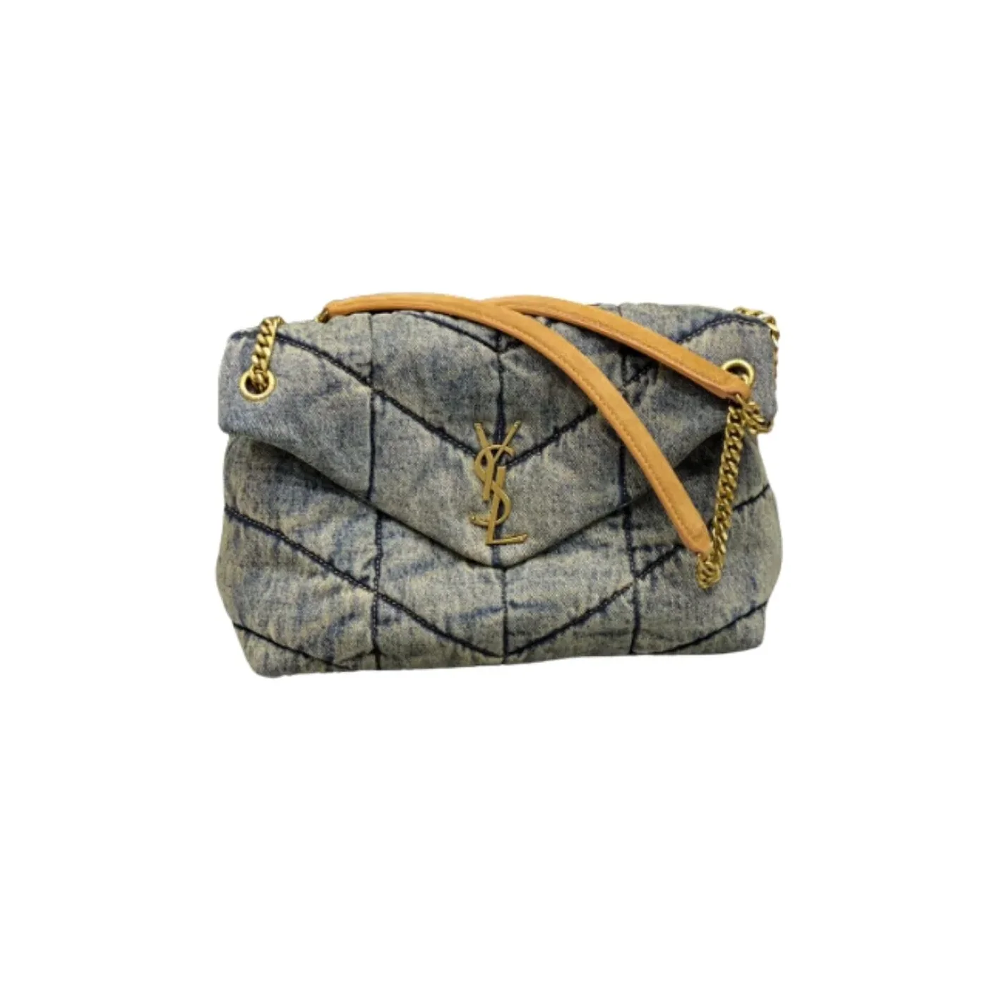 Puffer Medium Chain Bag Blue /