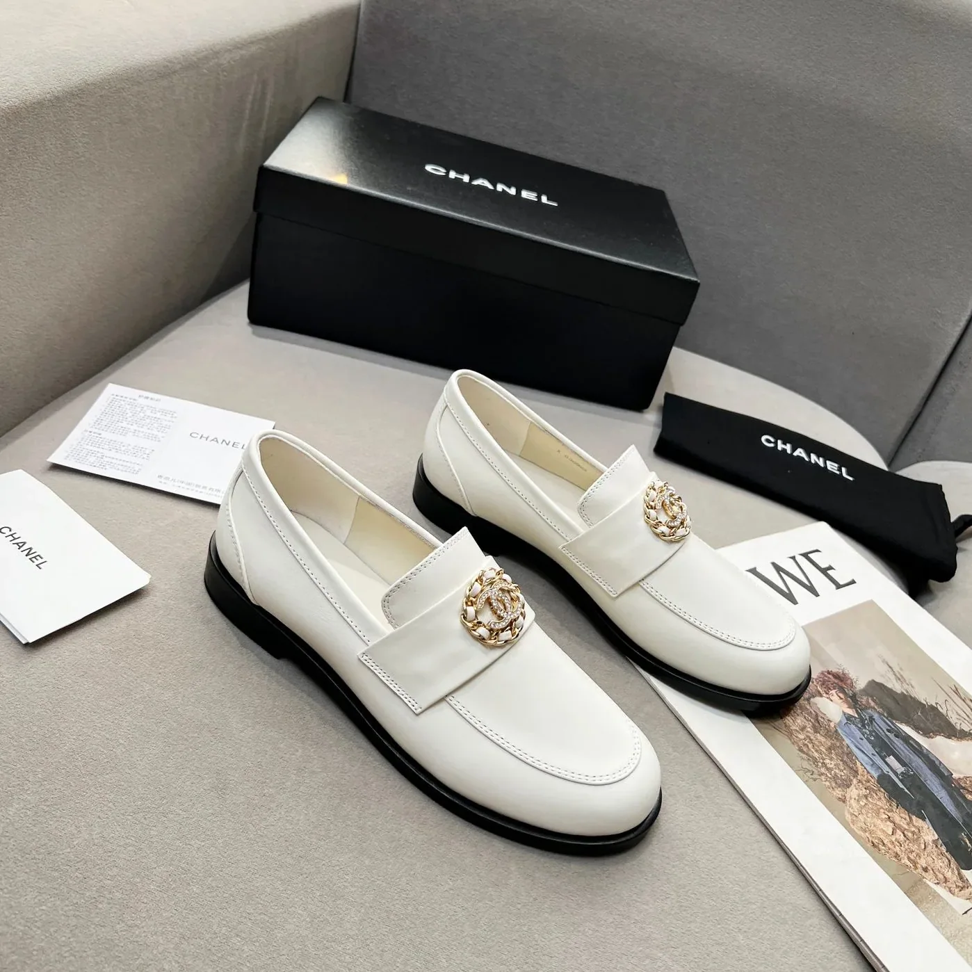 Chanel Loafers White for Women Chanel Loafers White for Women