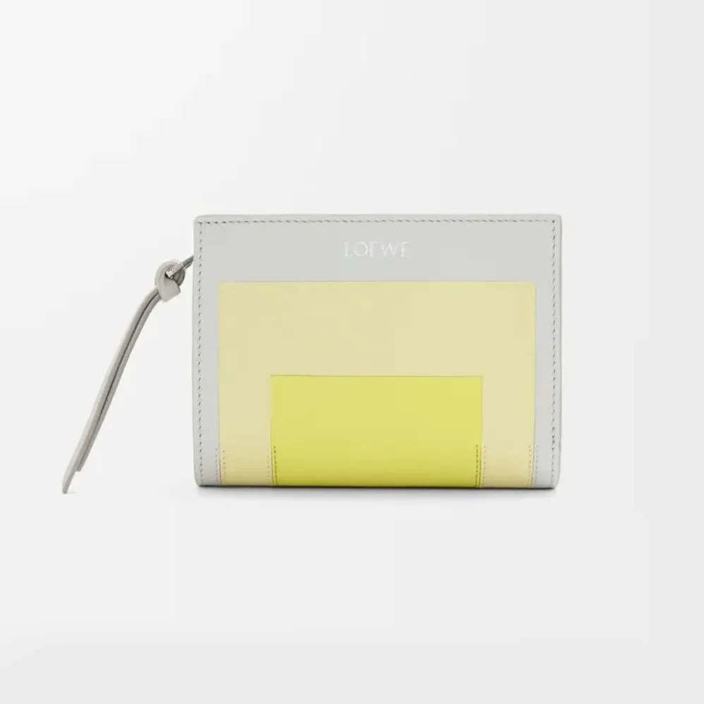 Loewe Compact Wallet in Nappa Calfskin for Unisex in White