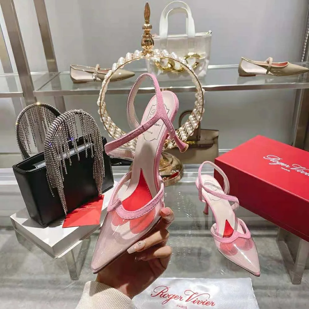 Roger Vivier I Love Vivier Slingback Pumps in PVC for Women in Pink