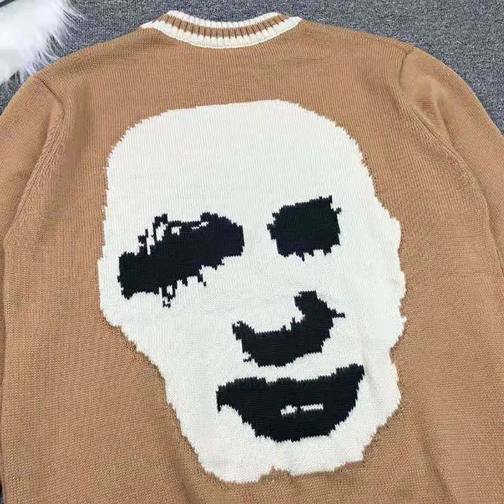 Dior Cactus Jack Dior Sweater Coffee Brown Cashmere Jersey for Men
