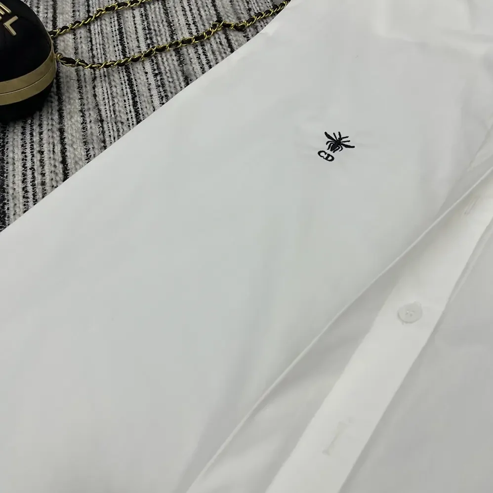 Dior Blouse White Cotton Poplin for Women