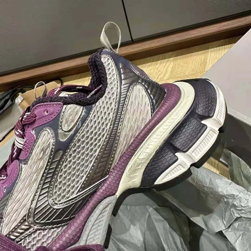 Balenciaga 3XL Sneaker in Purple and Grey Mesh and Polyurethane for Women Balenciaga 3XL Sneaker in Purple and Grey Mesh and Polyurethane for Women