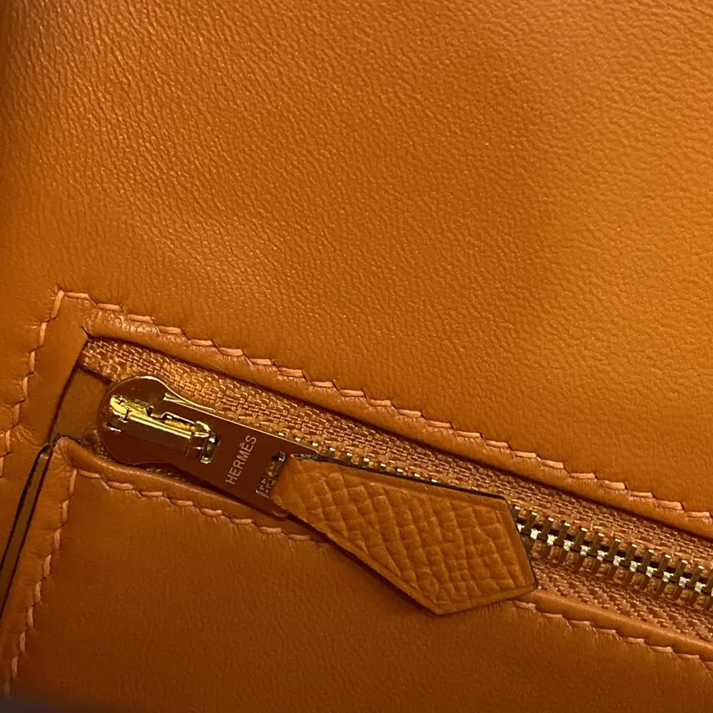 Hermes Constance 24 Bag Epsom Leather for Women in Orange/Gold