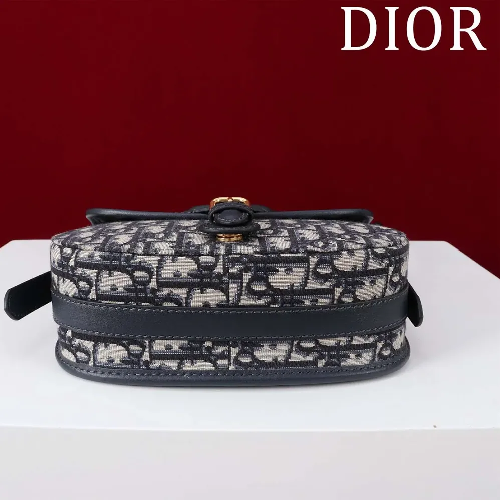 Dior Medium Dior Bobby Bag Blue Dior Oblique Jacquard for Women