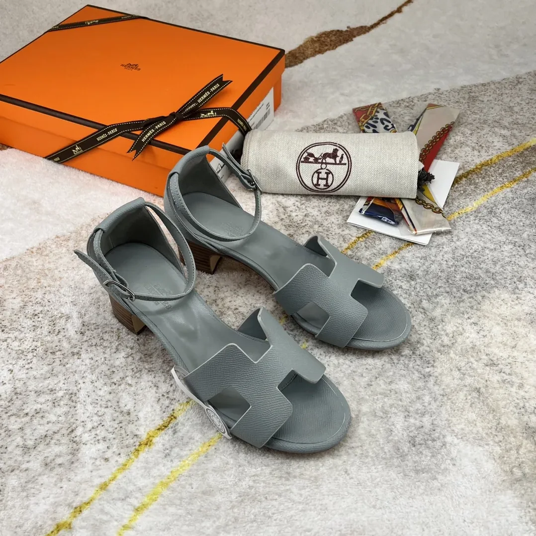 Hermes Encens 50 Sandal Jade Grey Hermes Encens 50 Sandal Jade Grey