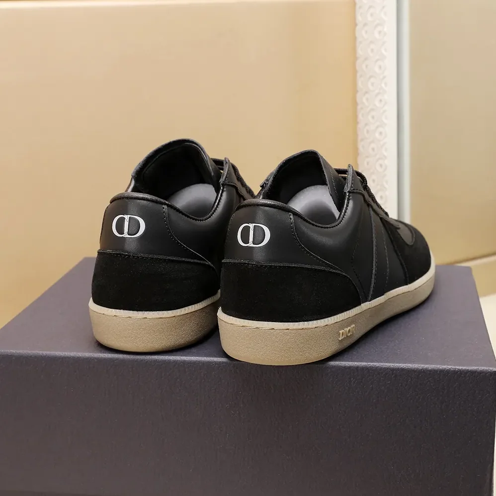 Dior B01 Matchpoint Sneaker Black Smooth Calfskin and Black Suede for Unisex
