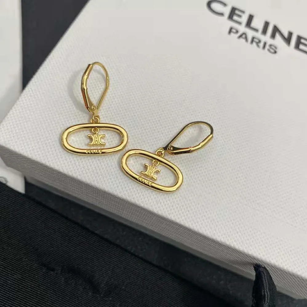 Celine Maillon Triomphe Mobile Earrings in Brass with Gold Finish for Women Celine Maillon Triomphe Mobile Earrings in Brass with Gold Finish for Women
